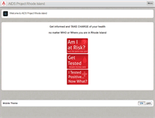 Tablet Screenshot of aidsprojectri.org